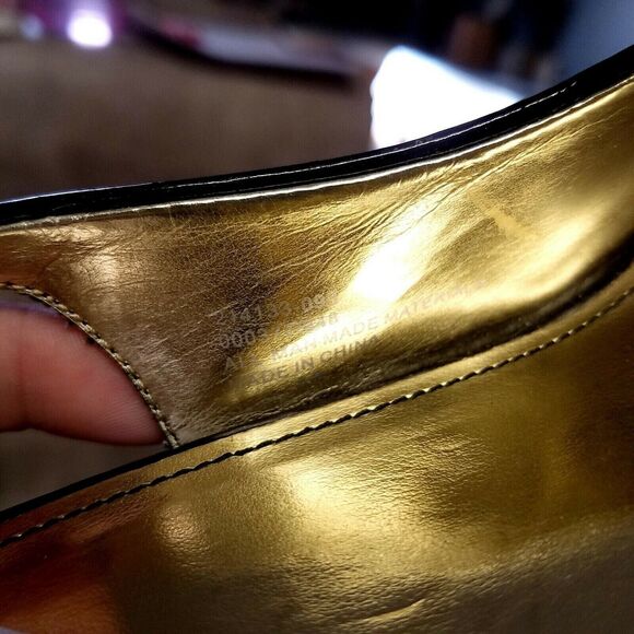 Colin Stuart Womens 714133 Size 8 Black Slip On Slingback 5" Heel Platform Pumps - Picture 9 of 10